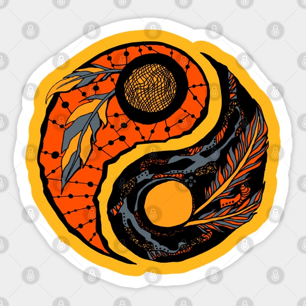 Orangrey Yin Yang Sticker by kenallouis